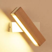 Aplique Pared Interior led Blanco Lámpara de pared giratoria de 360° Moderna led Apliques Pared, para Salon Dormitorio Sala Pasillo Escalera, Blanco