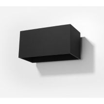 Applique Murale Rectangulaire pour 2 Ampoules G9 - Noir Silumen