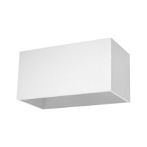 Applique Murale Rectangulaire pour 2 Ampoules G9 - Blanc Silumen