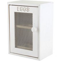 Rubber Wood Egg Cabinet White - Apollo
