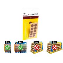 Celo - Klebekappe, 10 Blister à 20 Stück, Walnuss MTAP-Eifer