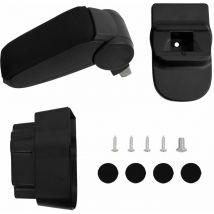 Reposabrazos para coche abs negro 12x37x(31-48) cm vidaXL