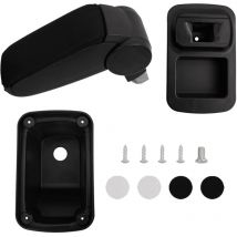 Reposabrazos para coche ABS negro 14x33x(30-45,5) cm vidaXL
