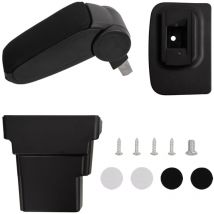 Reposabrazos para coche abs negro 17x32x(37-53) cm vidaXL