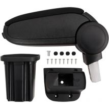 Destockoutils - Reposabrazos para coche abs negro 12x32x(34-50) cm vidaXL