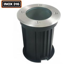 Apparecchio da incasso per esterni GU10 Faretto da incasso a pavimento. Resistente alla corrosione, sale e cloro
