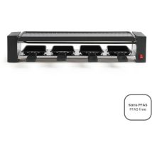 Appareil à raclette 4 personnes – ON1011N – Surface de cuisson 42 x 11 cm, 800 W, revêtement antiadhésif sans PFAS – ONLI
