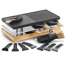 Naturamix - Appareil à raclette 8 personnes 1200w grill RAC.WOOD-8