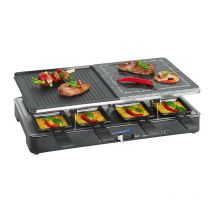 Clatronic - Raclette gril 2en1 8 personnes rg 3518 Noir