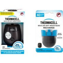 Appareil Anti Moustiques & Moustiques Tigres + Recharge 40h- Bouclier 29m² -Rechargeable - Inodore THE55RECH
