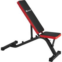 Tectake - Appareil d'Entraînement Banc de Musculation pour Abdominaux avec Réglage rapide Surface d'assise réglable sur 2 positions en hauteur