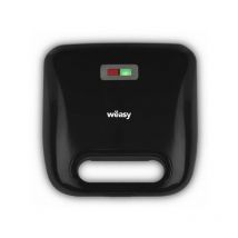 Weasy - Appareil - Machine a Croque Monsieur Appareil a 4 en 1 JOY600 - 4 plaques interchangeables - 750W - Noir/Inox