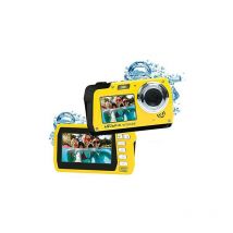 Easypix - W3048 Edge Yellow - Appareil photo sous-marin, 48MP double écran