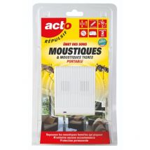 Retro - Répulsif ultrasons Moustiques - Protection efficace & portable contre les piqûres