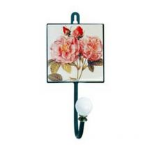 Lady Doc - appendiabiti 1 posto con decorazione rose - CM.10X8X21H.