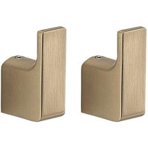 Gedy - Sapho Pirenei - Haken, 2 Stück, Gold Matt Pi2788