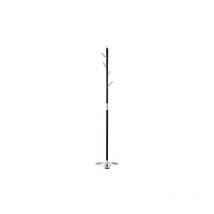 Cetof - Appendiabiti da terra in metallo Branch bianco e pomoli neri