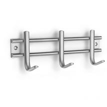 Gancio in acciaio inox 3 ganci (confezione blister) Inofix