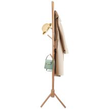 Sdlogal - Appendiabiti In Legno, Ultrixe Appendiabiti In Legno Naturale Con 8 Ganci Stabili, Installazione Facile, Per Cappotti, Cappelli, Sciarpe E 
