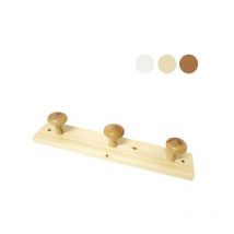 Appendiabiti legno posti 2 bianco Xtra