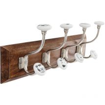 Appendiabiti per bambini in legno di mango Animali