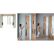 Appendiabito saliscendi Nero per Armadio cm 77-120 - Servetto