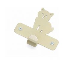 Appenditutto Gatto 1 Posto In Metallo Colore Nichel