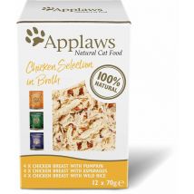 Cat Pouch MPk Chicken (12Pk) 70g - 27503 - Applaws