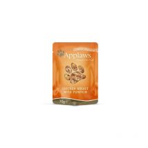 Natural - aliment humide pour chats adultes - poitrine de poulet et potiron au bouillon - 12 pochons de 70 g - Applaws