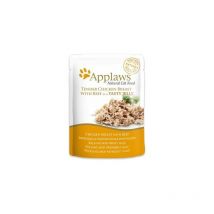 Poulet avec de boeuf en gelée pouch pour chats adultes nourriture 70 G x 16 - Applaws