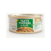 Taste Toppers Natural Wet Dog Food Chicken with Pumpkin Carrot & Peas in Broth 156g Tin - 267114 - Applaws