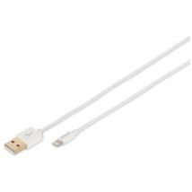 Digitus Cable de datos/carga Lightning a USB A, certificación MFI