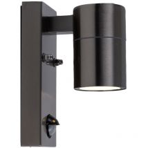 Heitronic - Applique extérieure avec détecteur de mouvement Acier inoxydable Lampe de façade Lampe de terrasse Lampe de jardin couleur acier, 1x