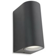 Firstlight Products - Firstlight Scenic - Applique murale 2 lumières vers le bas Gun Metal IP44, GU10