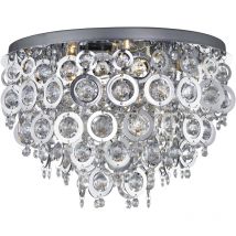 Searchlight - Manhattan - Mur extérieur en aluminium givré à led gris clair IP44