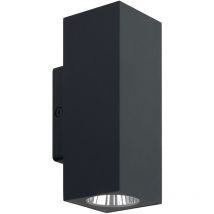applique à led - europole aurek - 13w - 3000k - haut et bas - gris - europole 37411