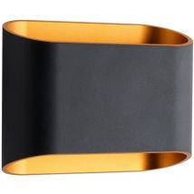 Europole - applique à led elya - 8w - 3000k - haut et bas - noir 37959