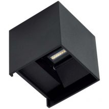 Applique led lek per esterno luce fredda 4000K Nero Beneito Faure 3986