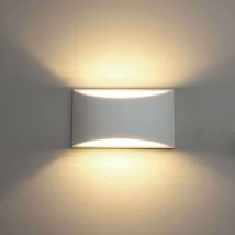 Premier - Lampade da parete per interni a led a luce bianca calda - Elegante lampada in gesso da 7 w per camera da letto, corridoio, soggiorno