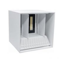 Applique a Parete Faretto 52 Led Luce Calda 22 Watt Esterno Interno Ip65 Es66bc