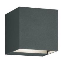 Frankystar - Applique Adaja 3 Led Cube Anthracite Angle d'ouverture réglable de 0° à 90° l. 8 x H.8