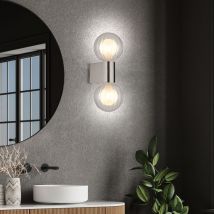 Applique applique murale salon lumière couloir lampe couloir lumière métal 2 ampoules