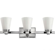 Elstead - Avon - Applique murale à 3 lampes pour salle de bain sur miroir, chrome poli IP44, G9