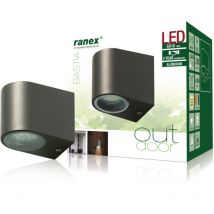 Applique d'extérieur à led Ranex Ra-5000332 en acier inoxydable