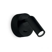 Ideal Lux - Liseuse décorative led ronde noire, 3000K 3,5W
