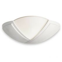Firstlight Products - Firstlight Ceramic - Applique murale intérieure à 1 ampoule - 100 w non émaillé, verre blanc acide, E27