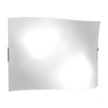 Applique Contemporanea Wing Metallo Vetro Bianco Satinato 4 Luci E27 55Cm
