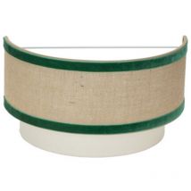 Fabrilamp - Applique 'Cornaline' 17,5x30x16cm 1xE27 (ampoule non incluse) beige et vert