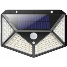 Faretto solare led esterno luce crepuscolare Sensore Movimento giardino 100 w