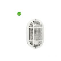 Applique da esterno ovale green light efesto c/palp.bianco